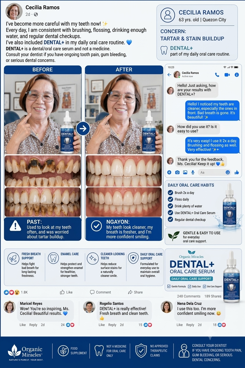 Organic Miracles DENTAL+ Advanced Oral Care Serum