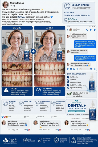 Organic Miracles DENTAL+ Advanced Oral Care Serum