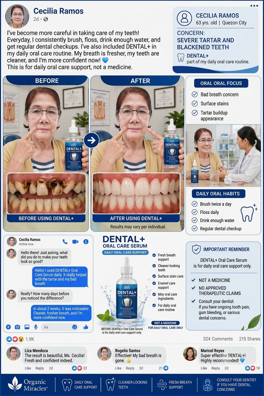 Organic Miracles DENTAL+ Advanced Oral Care Serum