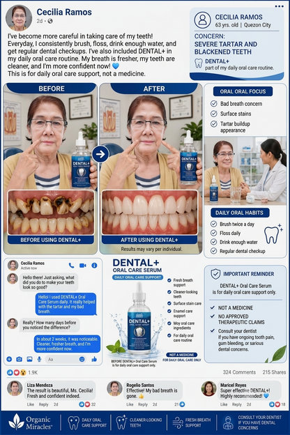 Organic Miracles DENTAL+ Advanced Oral Care Serum