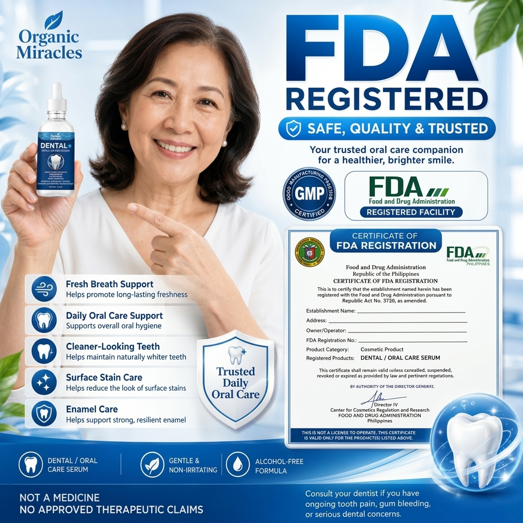 Organic Miracles DENTAL+ Advanced Oral Care Serum