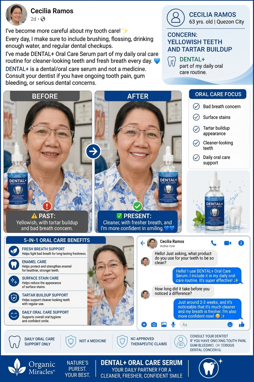Organic Miracles DENTAL+ Advanced Oral Care Serum