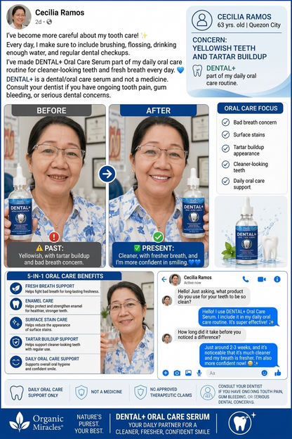 Organic Miracles DENTAL+ Advanced Oral Care Serum