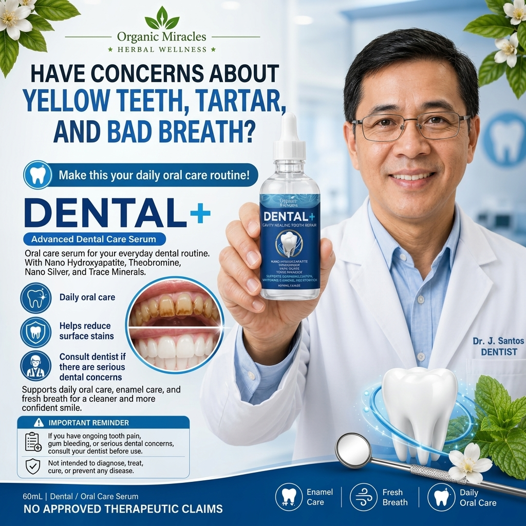 Organic Miracles DENTAL+ Advanced Oral Care Serum